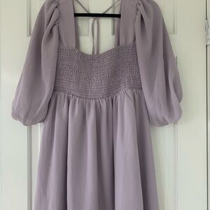 Forever 21 Lilac Smocked Dress